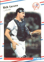 1988 Fleer Baseball Cards      203     Rick Cerone